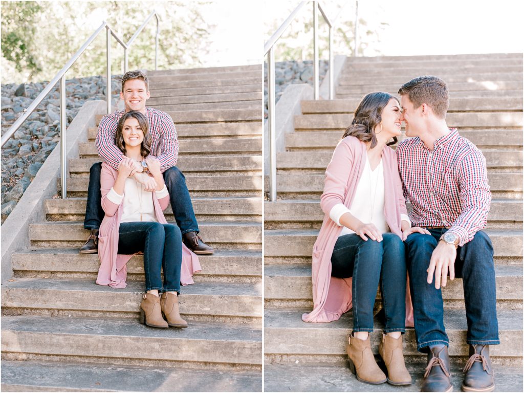 uptown charlotte engagement session outdoor city session mint museum marshall park engagement alyssa frost photography bright and airy fine art
