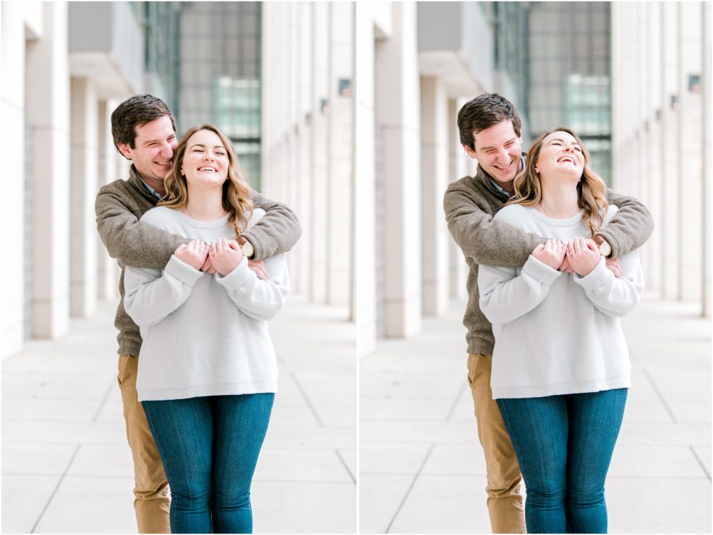uptown charlotte engagement session
