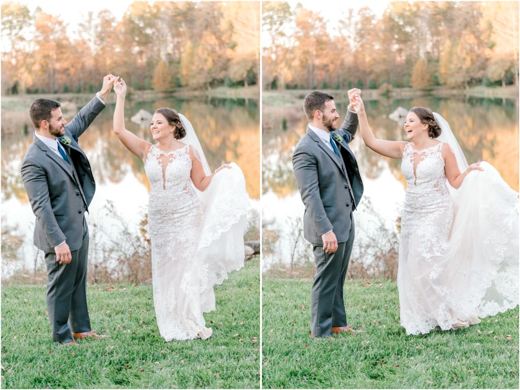 the arbors bride and groom portraits