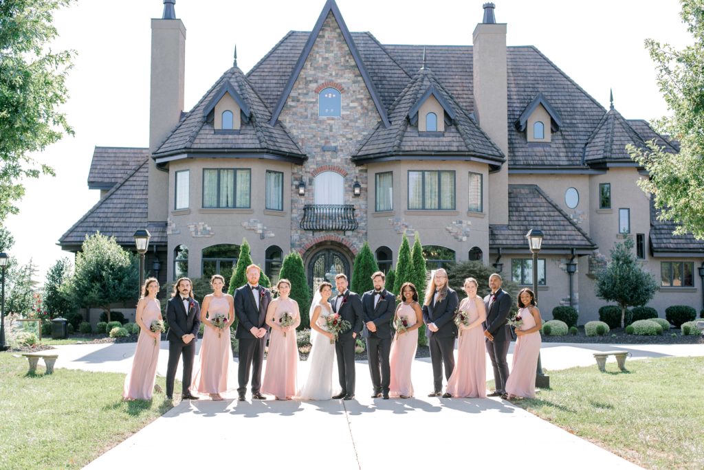 Champagne Manor wedding party