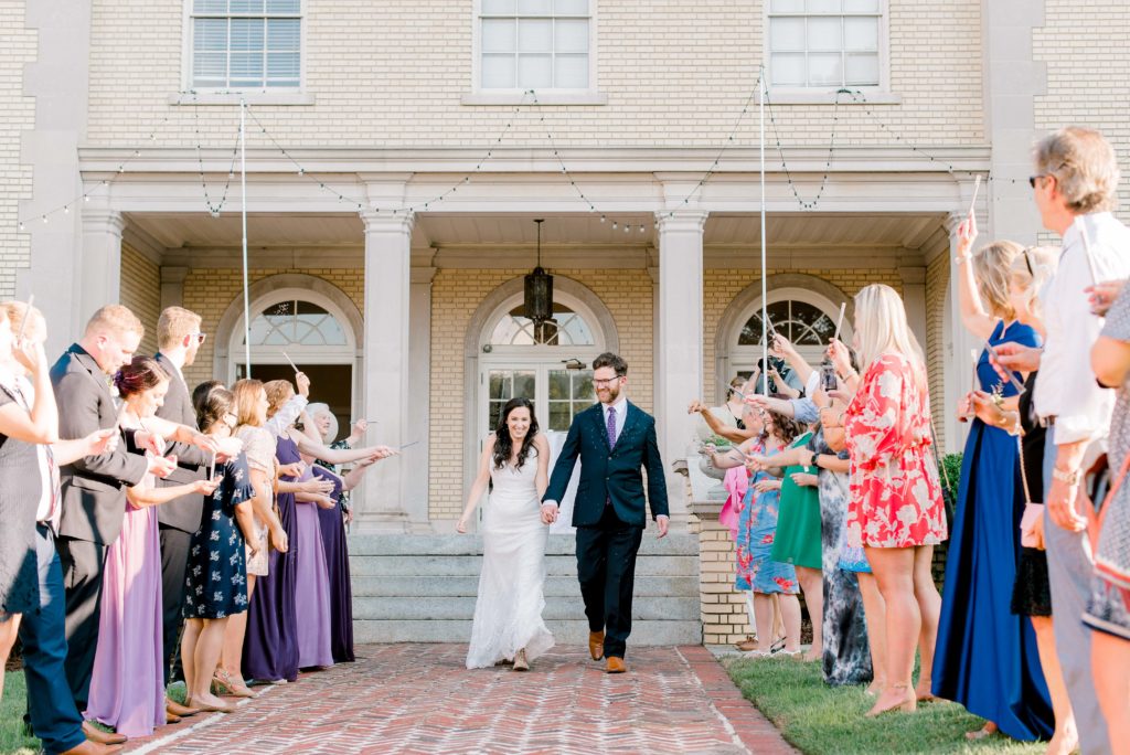 Separk Mansion wedding exit lavender