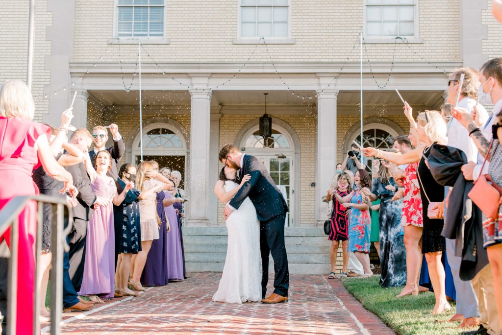 Separk Mansion wedding exit lavender