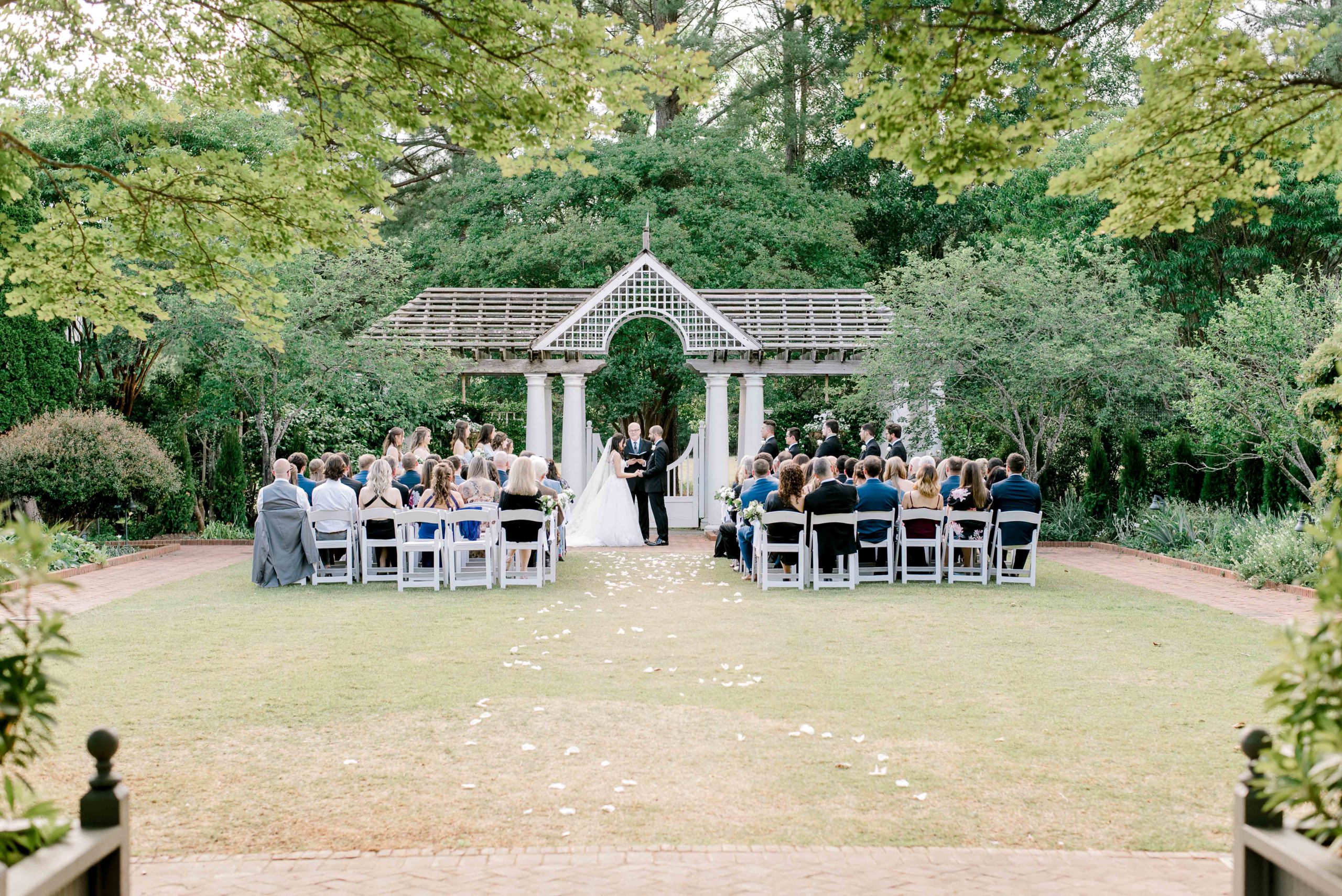 Daniel Stowe Botanical Garden Wedding ceremony