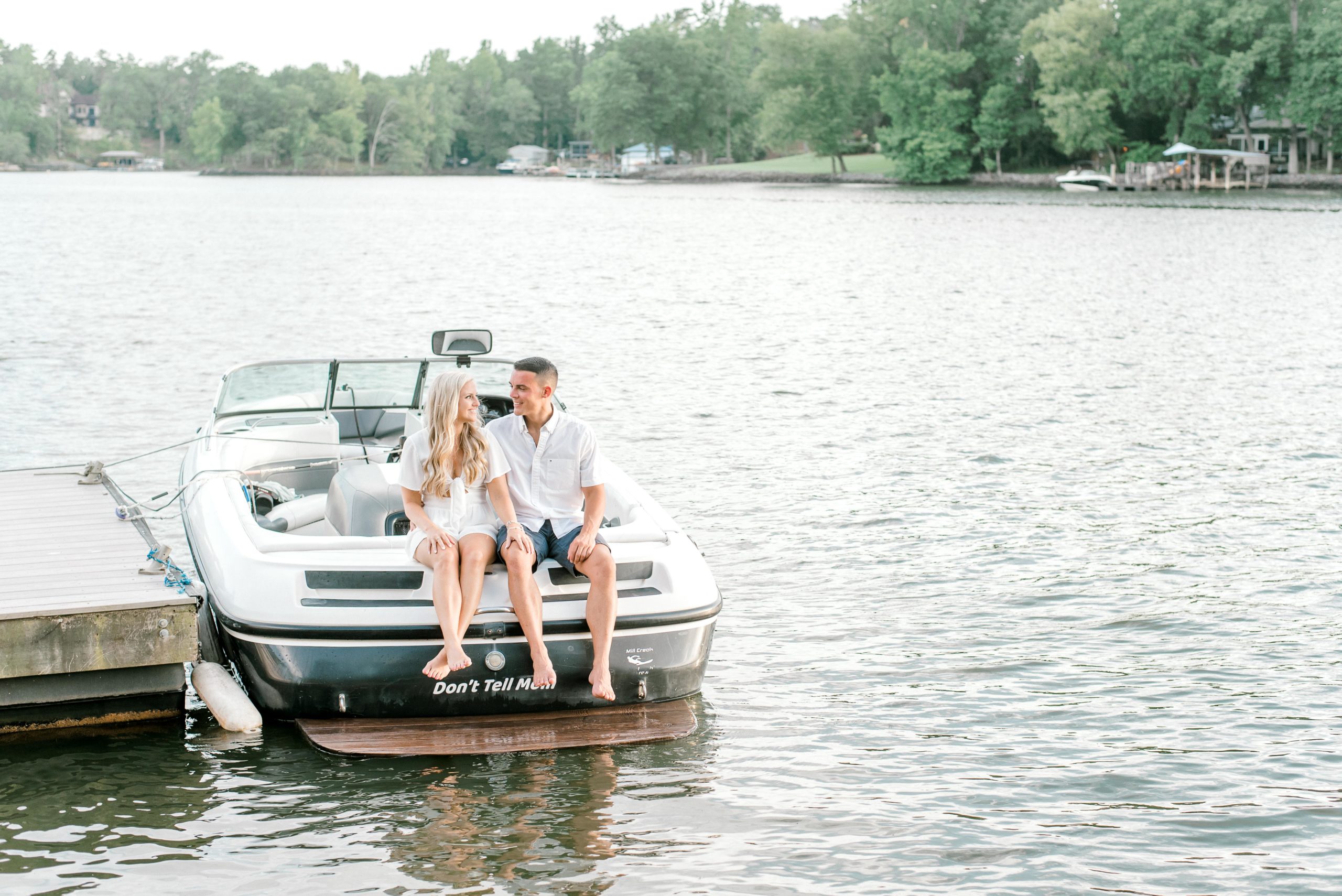 couple on lake wylie