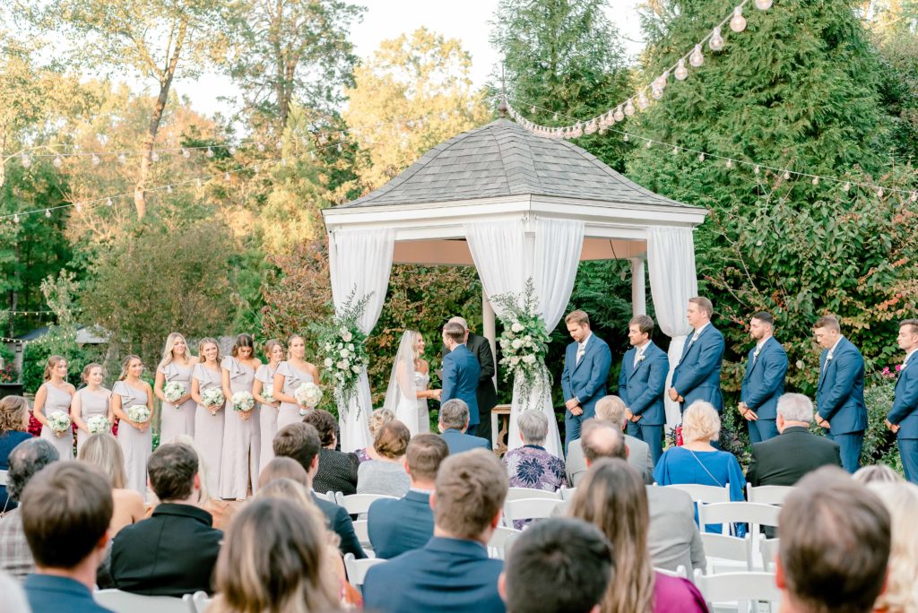 ceremony wedding at Alexander Homestead
