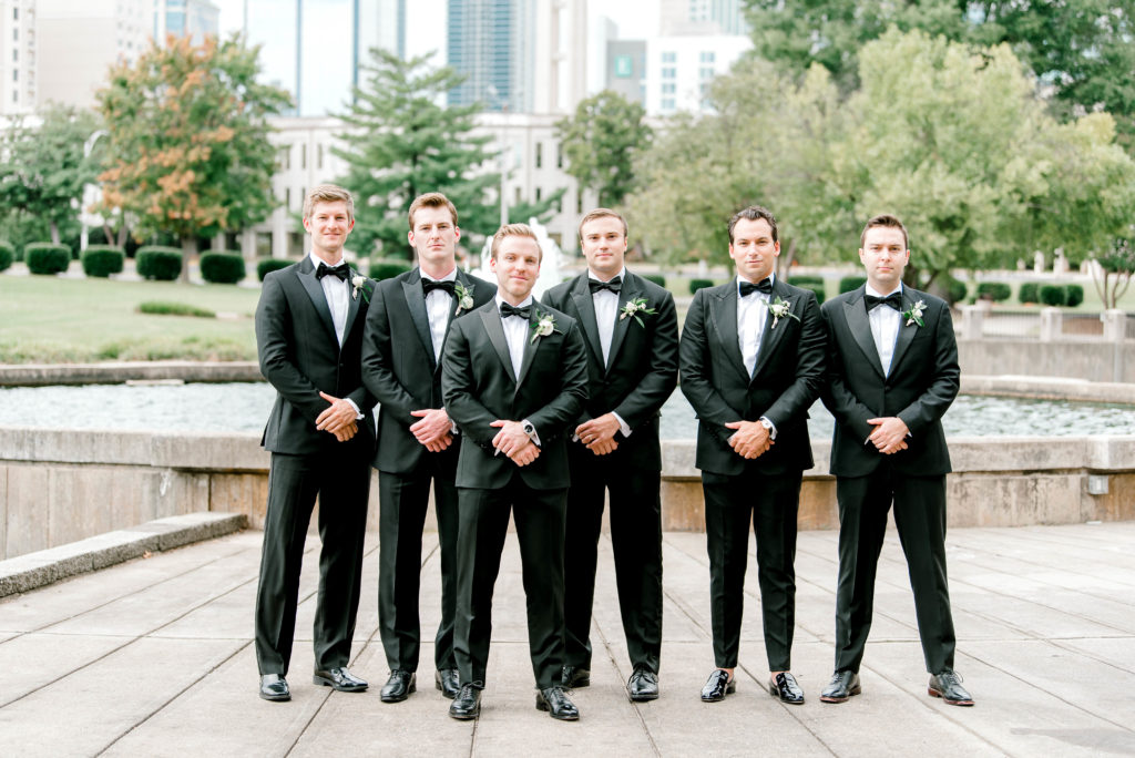 Marshall Park groom and groomsmen